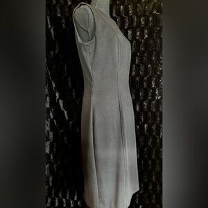 Democracy Classic Black Midi Dress - Sleek Side Seam Detail